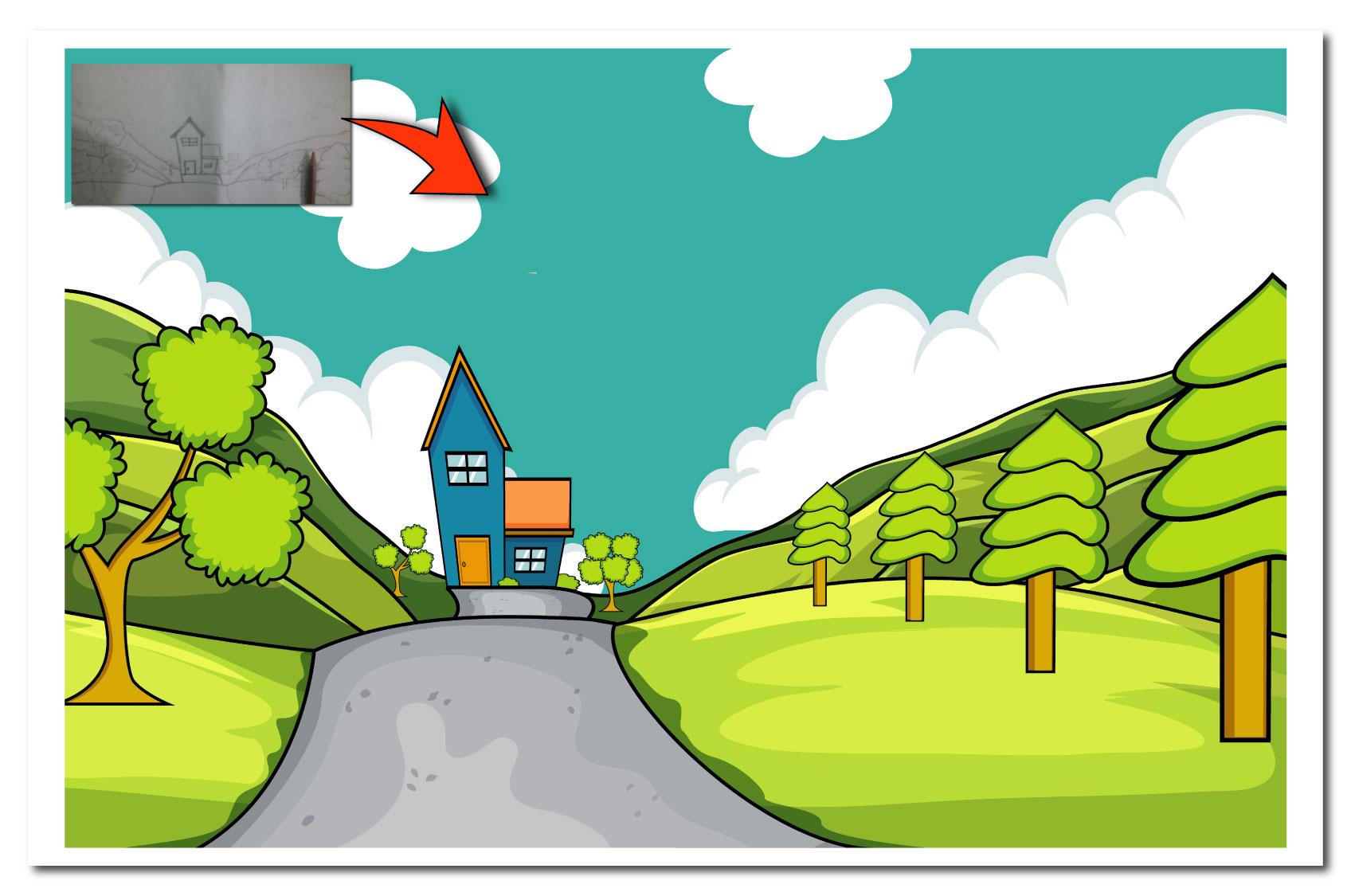 I will create a cartoon background 2d for a game or 2...