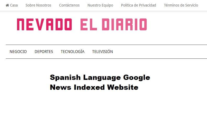 Write and Publish rticle on Spanish Site nevadoeldiar...