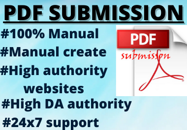 20 pdf submission permanent backlinks high authority