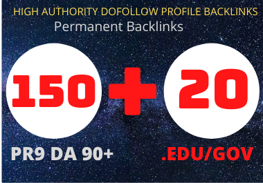 I Will Do Manually 150PR9 & 20 Edu/Gov Dofollow H...