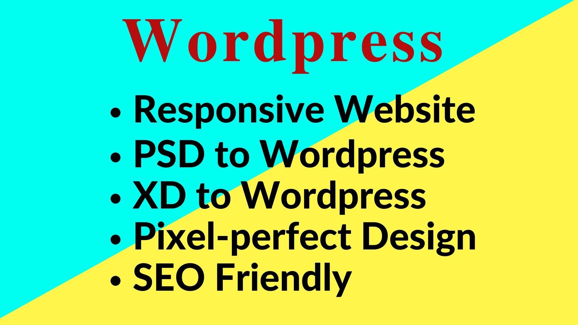 I will do wordpress theme customization and responsiv...