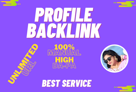I Will Do SEO Profile Dofollow Backlink
