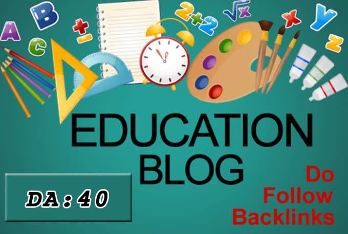 I will write and submit 20 guest post on da40 educati...
