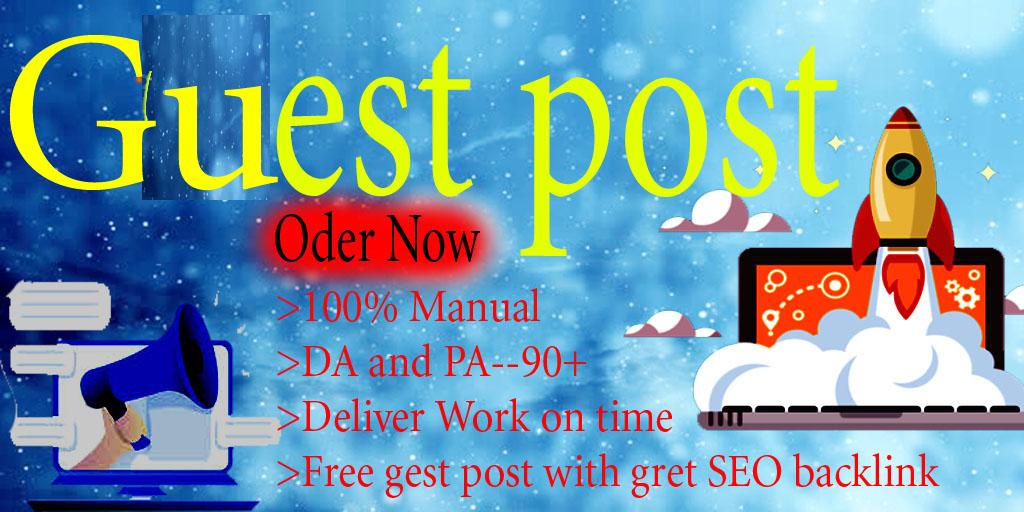 Write And Publish A Guest Post DA90+