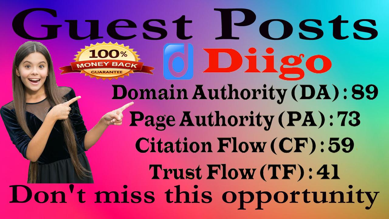 I will Do Write And Publish Diigo A Guest Posts on Hi...