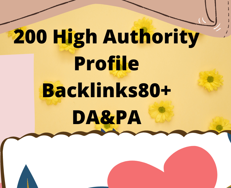 200 HQ profile backlinks, manual link building