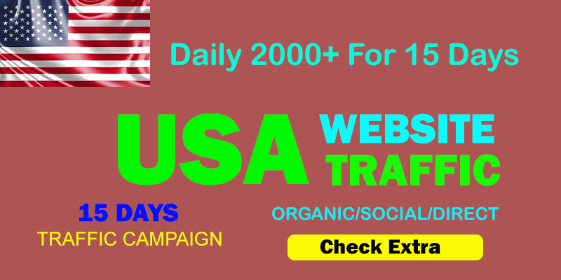 Daily 2000+USA TARGETED Organic Web Traffic to your w...