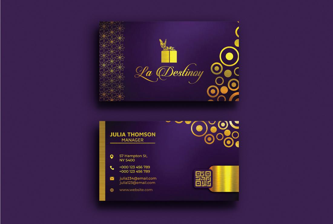 I will design luxury, professional business card