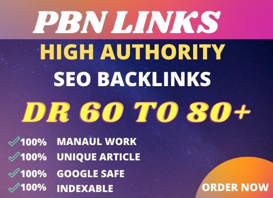I will build 25 backlinks powerful DR 50 to 60 backli...