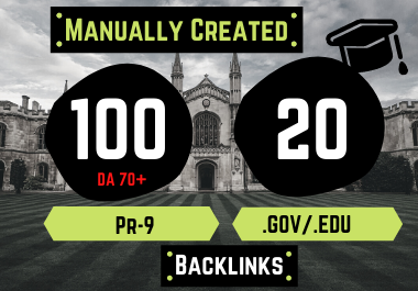 100 PR9 +20. GOV/. EDU High Authority Profile Backlin...