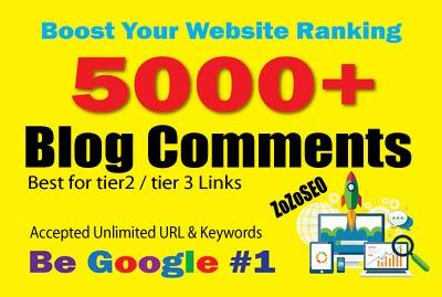 5,000 Blog Comments SEO Backlinks For Youtube, Websi...