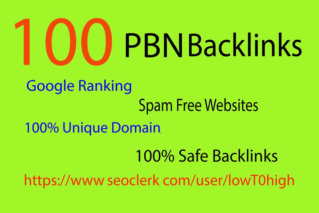 I Will Make 100 Unique Domain Permanent Home Page PBN...