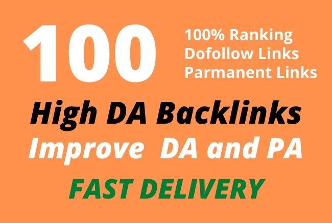 Create 100 high DA contextual dofollow backlinks