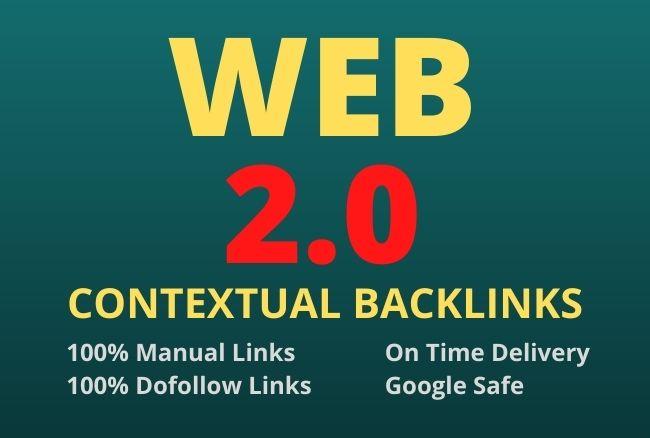 I will create manualy 100+ super web 2 0 contextual s...