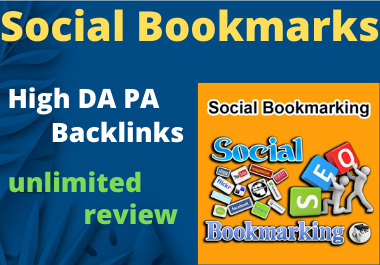 20 Social Bookmark Do follow High Authority Permanent...
