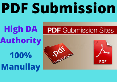 I Will Create 20 PDF Submission High Authority Low Sp...