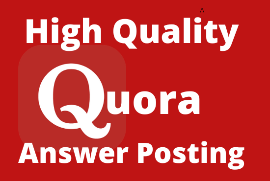 Provide 3 Unique High Quality Quora Answer With Your ...
