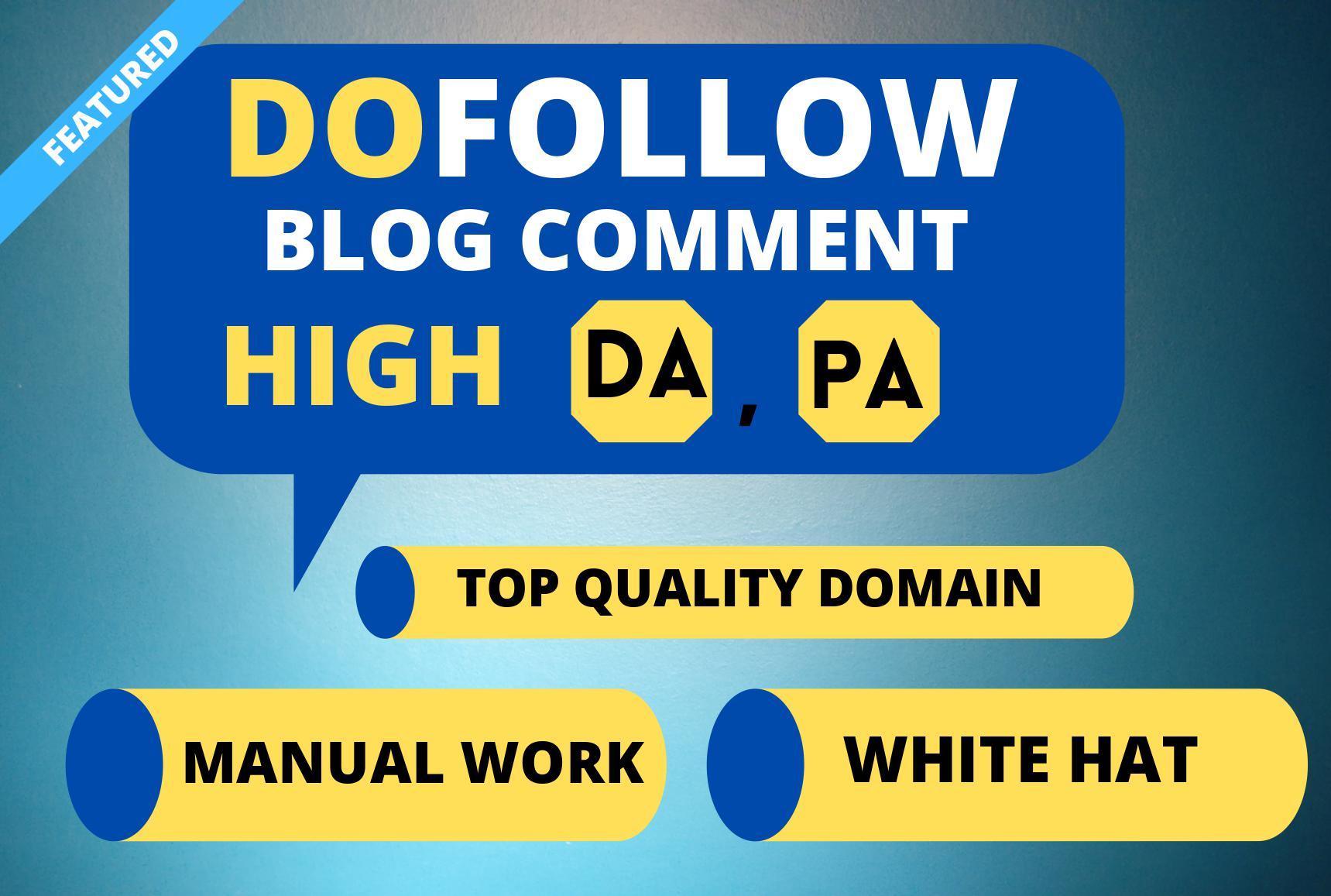 I Will Manually High Quality Dofollow 50 Blog Comment...