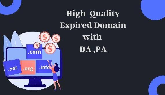 I will provide you 2 expired domain with high da / pa