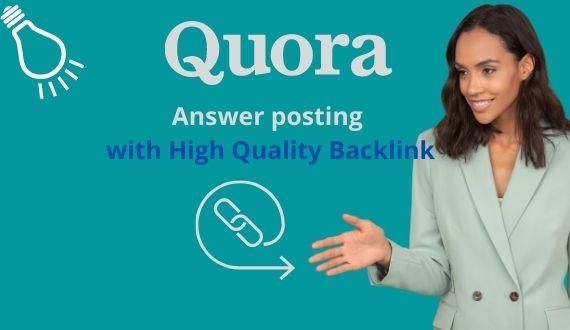 I will create 10 high quality quora answer