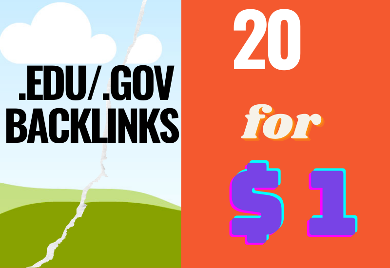 20 High Quality. edu/. gov Backlinks from 70+ Authori...