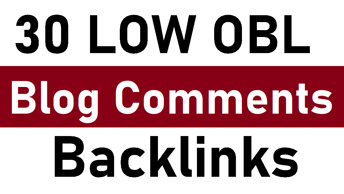 I will do manually 30 permanent low obl blog comments...