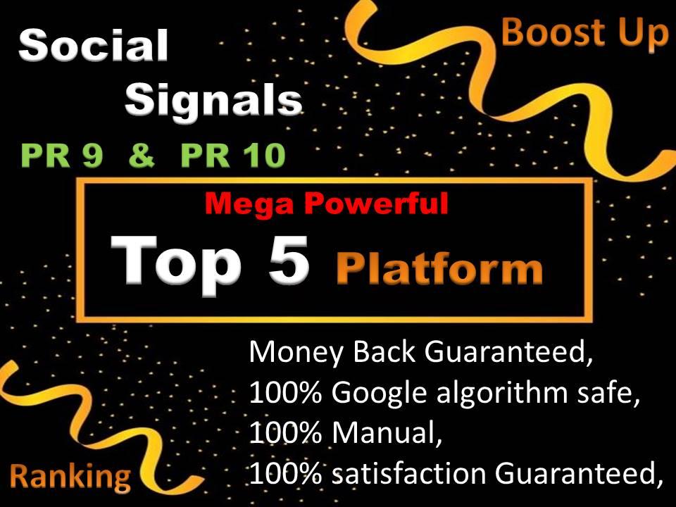 Mixed Top 5 Social Network 2204 Social Signals H-Q PR...