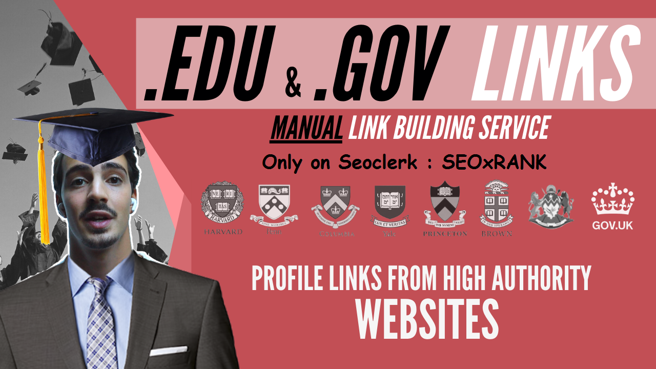 Create 20+ EDU-GOV Safe SEO Backlinks Authority Site ...