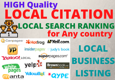 High-Quality Manual 20 Local Citation For Any Country...