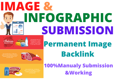 I will submit 20 image or infographics to high DA aut...