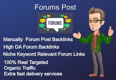 I Provide 100 HQ any Forum Posting Backlink For Easy ...