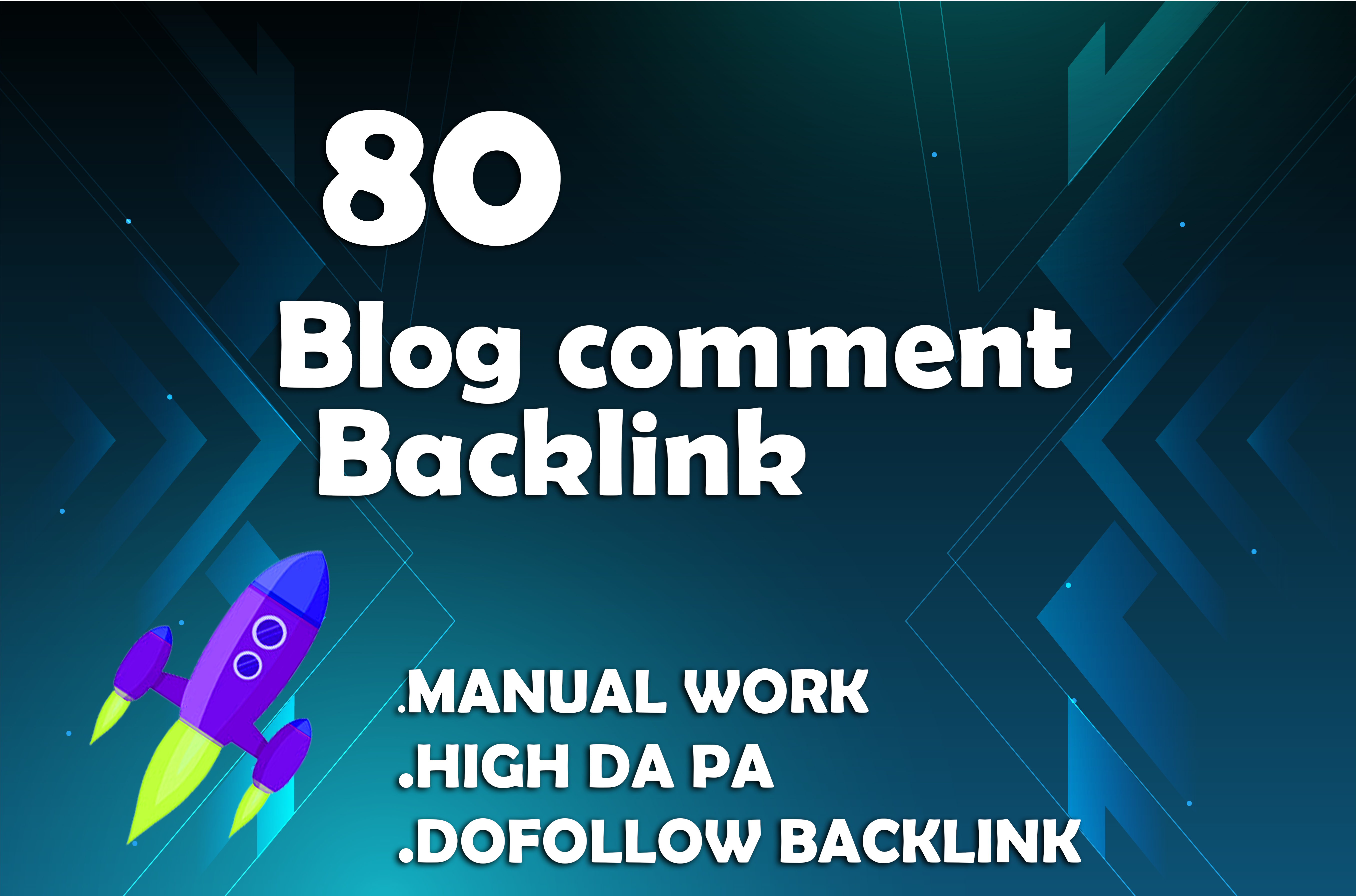 I will provide 80 manual dofollow blog comment with h...