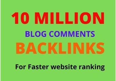 I will do 10 million high-quality dofollow backlinks ...