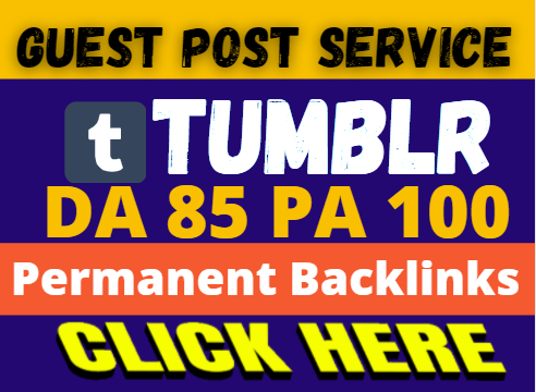 Write and Publish a Guest Post on Tumblr DA85 PA100