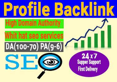 Lives 30 Profile Backlinks High Authority permanent D...