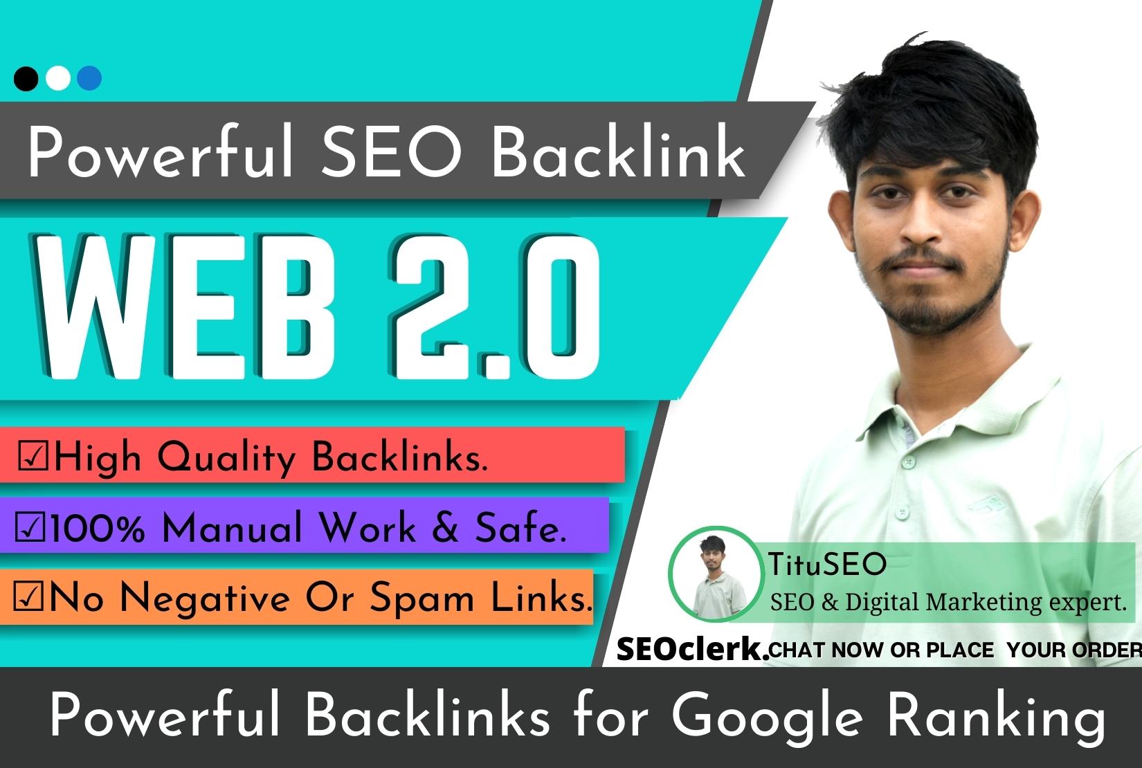 I will do super web 2 0 backlinks SEO service