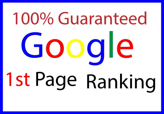 I will do guaranteed ranking your website on Google 1...