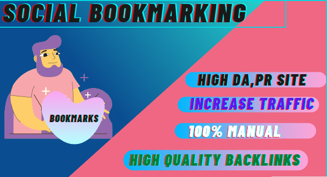 Enjoy 100 social BOOKMARKING on high DA & PA site...