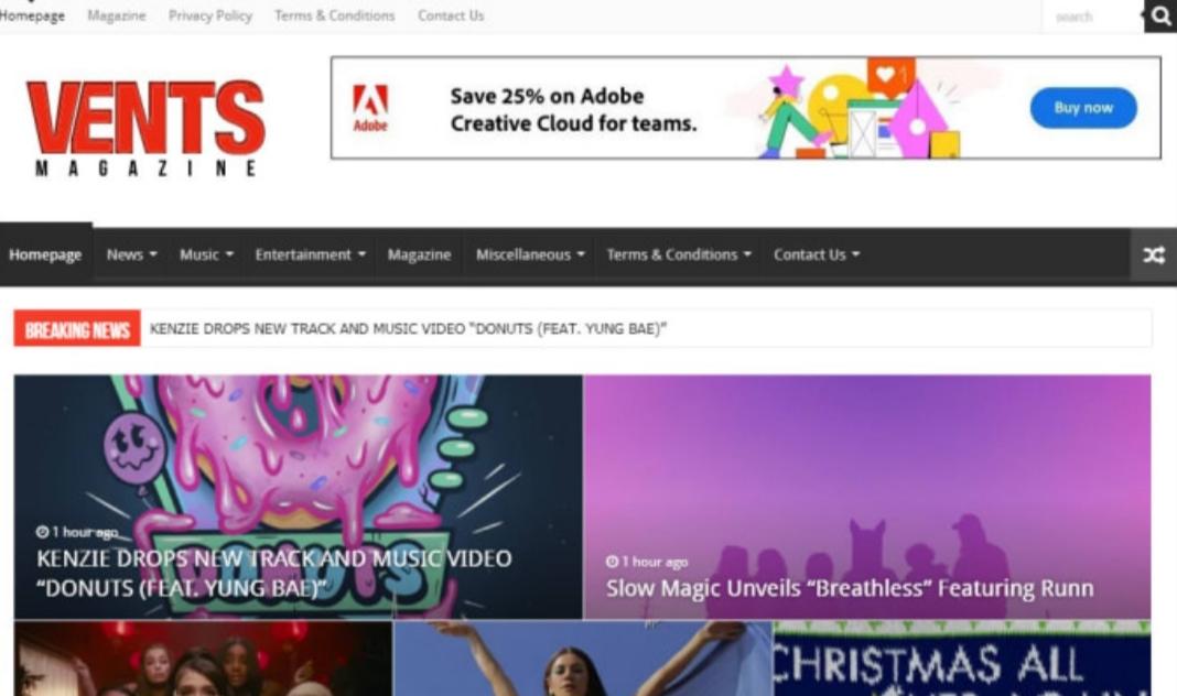 I will write and publish your contents Ventsmagazine ...