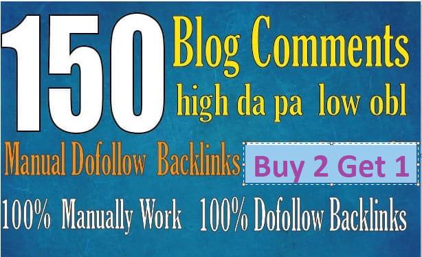 Create250 blog comments backlinks high da pa tf cf li...