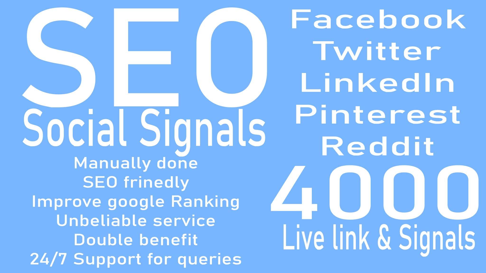 do 4000 Social Signals live link and signals to chang...