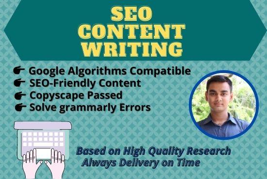 I will write 1500 words SEO friendly content for webs...