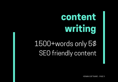 I will write 2000 content, article writer and websit...