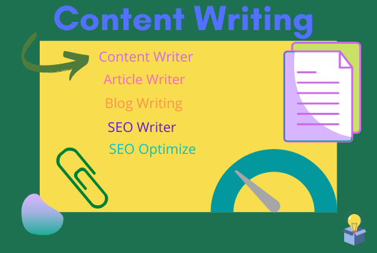 I will do 1200 words SEO Article, blog writing, res...