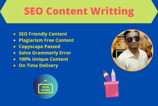 I will be your content writer for your website conten...