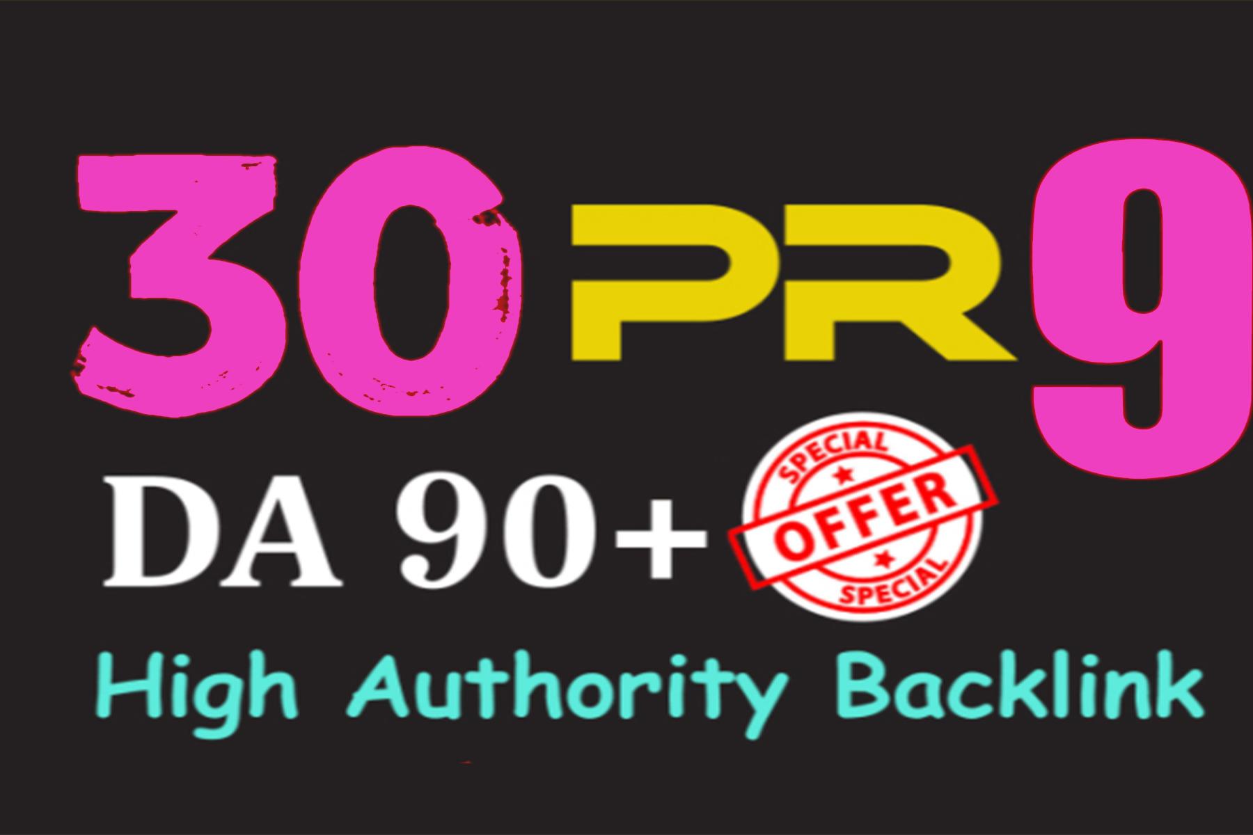 Manually Do 50 Pr9 DA 80+ Safe SEO High Authority Bac...