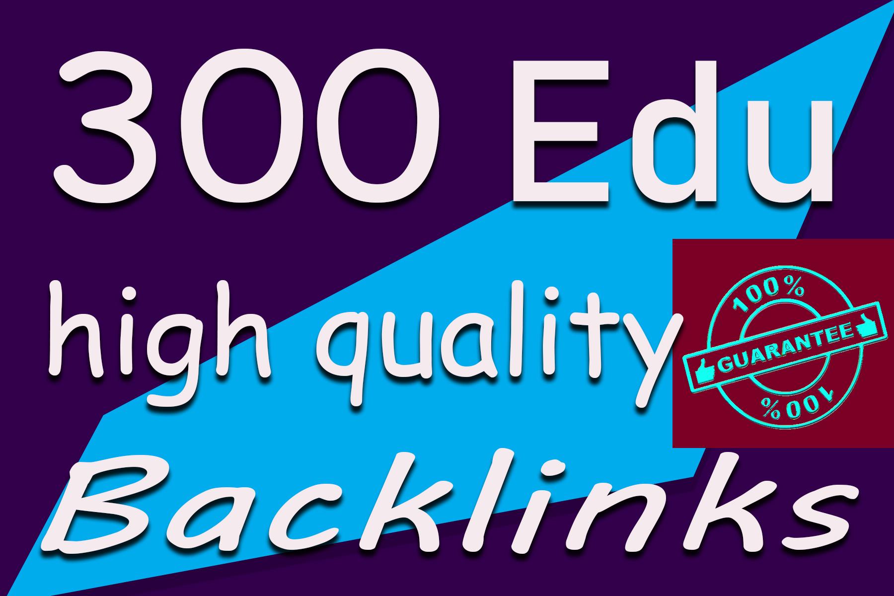 I will unique 300 edu gov high quality back links
