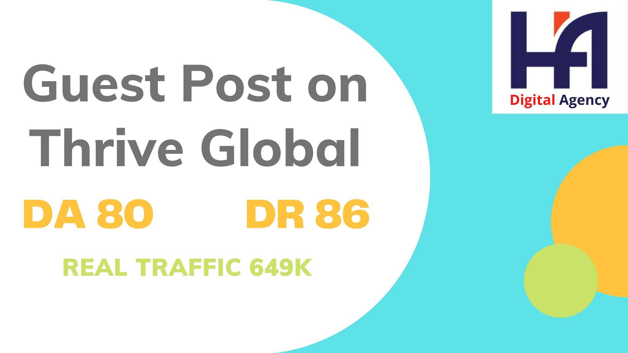 I will do publish an article on thrive global