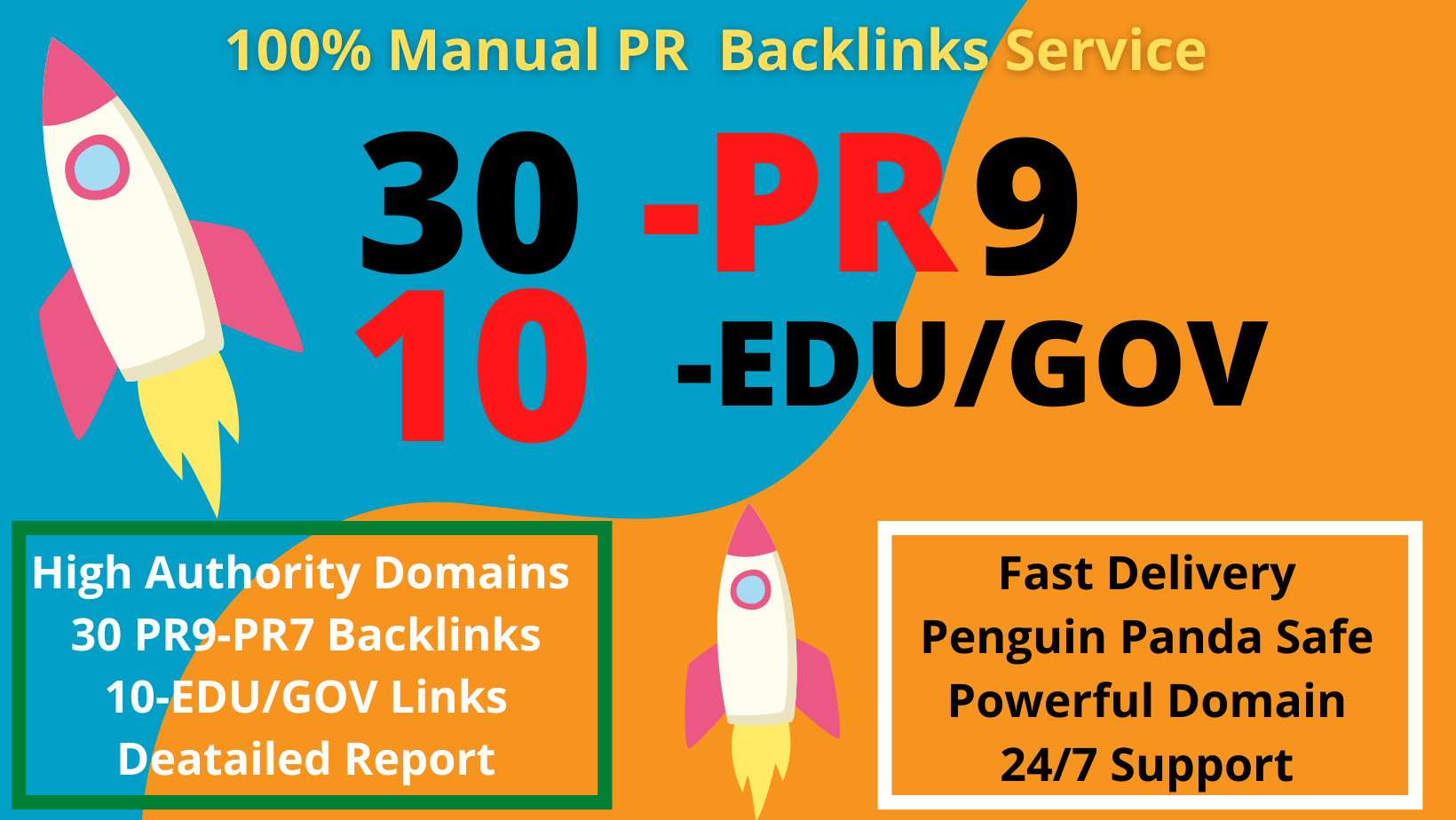 Manually Create 40 Links 30 PR9+10EDDU/GOV High Trust...