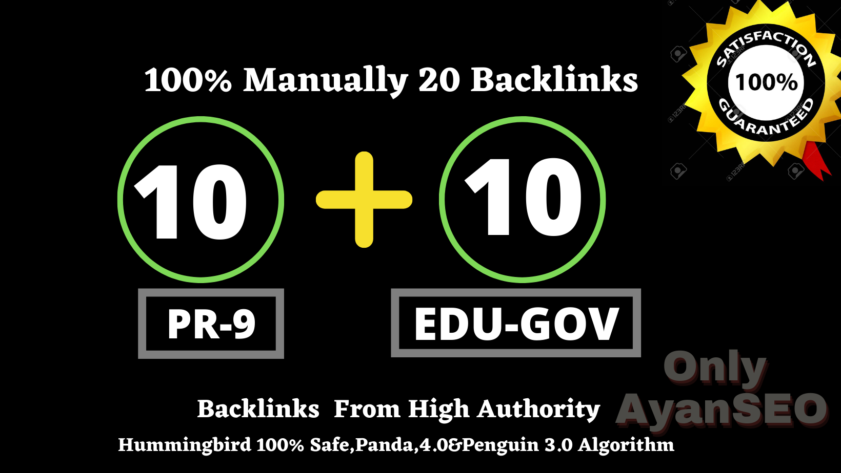 Exlusively-Do 10 Pr9+10 Edu. Gov Safe SEO High Qualit...
